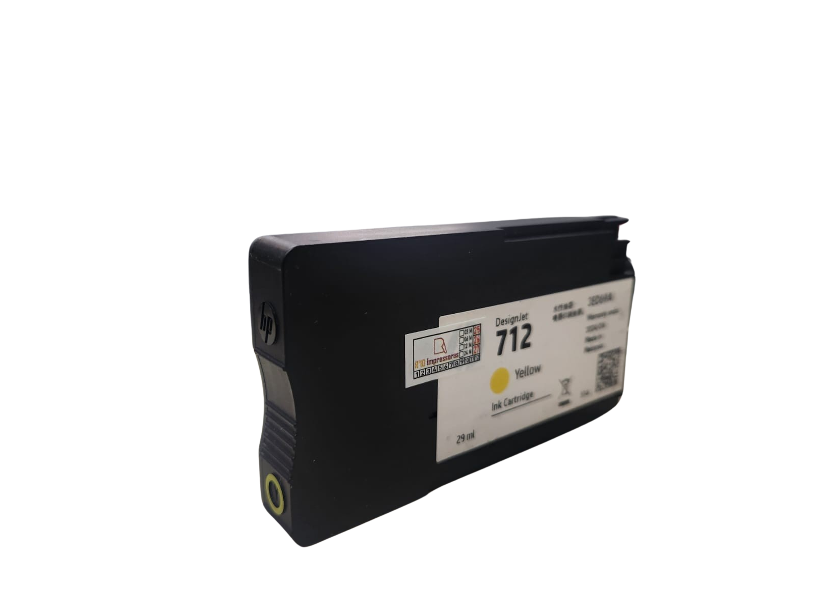 Cartucho de Tinta Plotter 3ED69A HP712 Amarelo