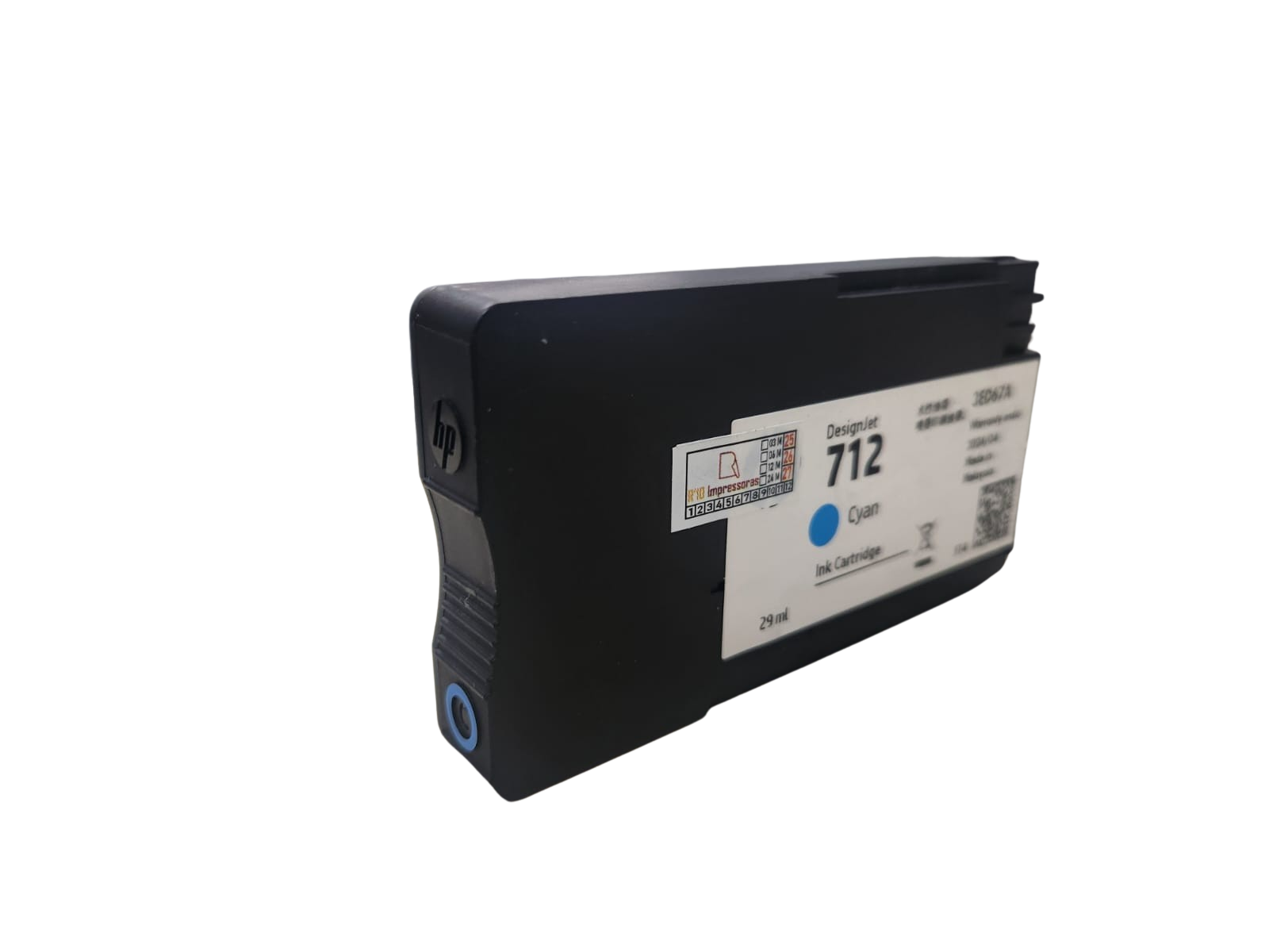 Cartucho de Tinta Plotter 3ED67A HP712 Ciano