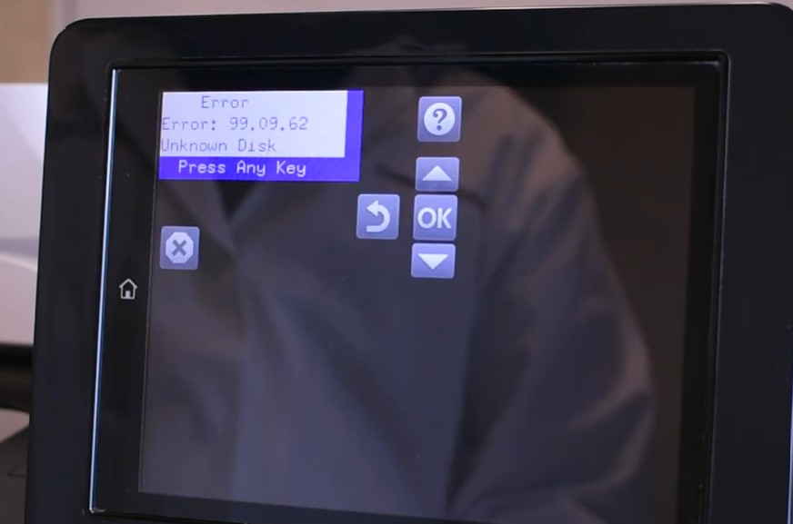 Erro 99.09.62 HP 