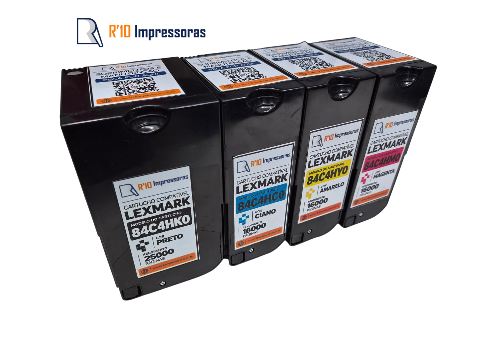 Kit 4 cartuchos de toner 84C